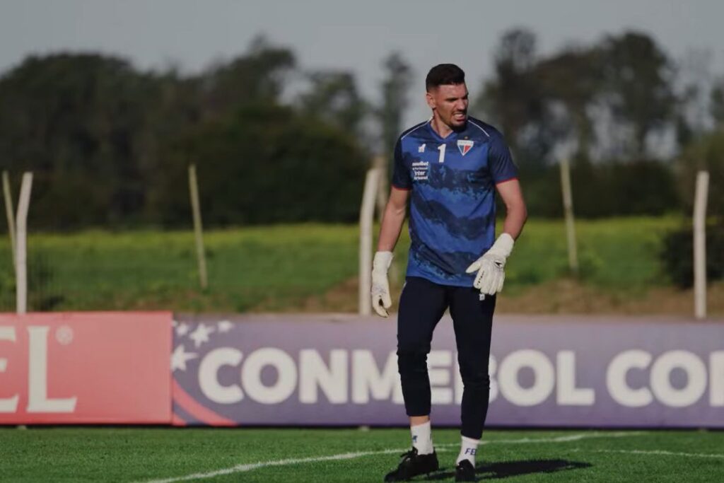 João Ricardo deve ser o goleiro tirular da partida. | Foto: Reprodução/Tv Leão