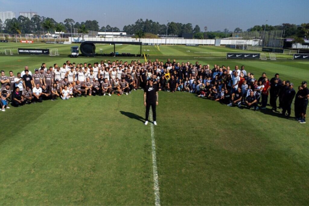 Cássio se despediu, também, do elenco do Timão. | Foto: Bruno Granja/Corinthians