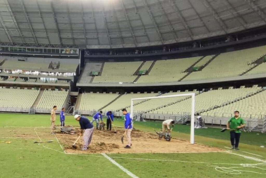 Praça esportiva ficará 10 dias sem receber um jogo oficial. | Foto:   Sejuv